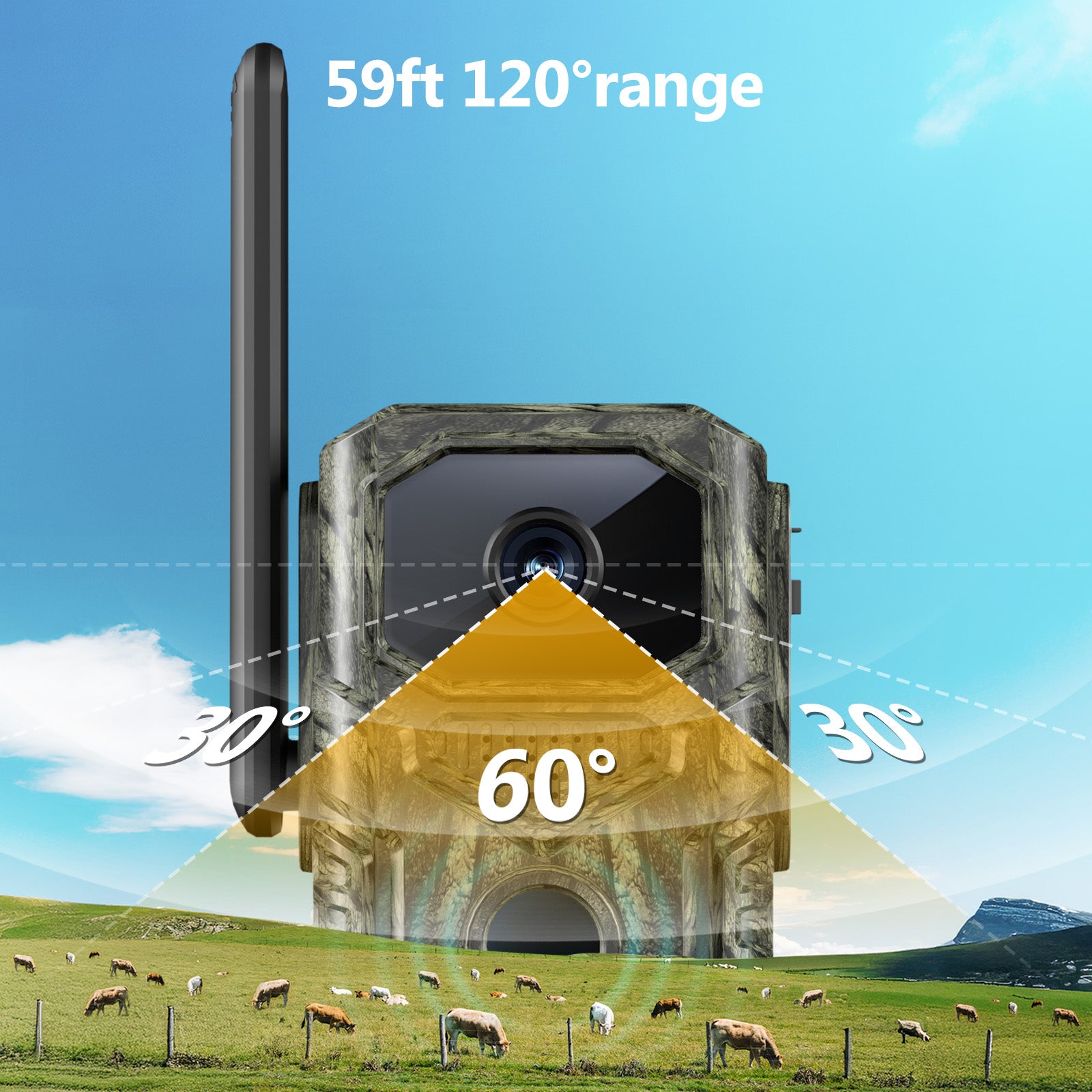 4G GPS Hunting Outdoor Trail Camera Wide Angle 4MP Camouflage Wildlife Deer Monitoring Solar Hunt Camera