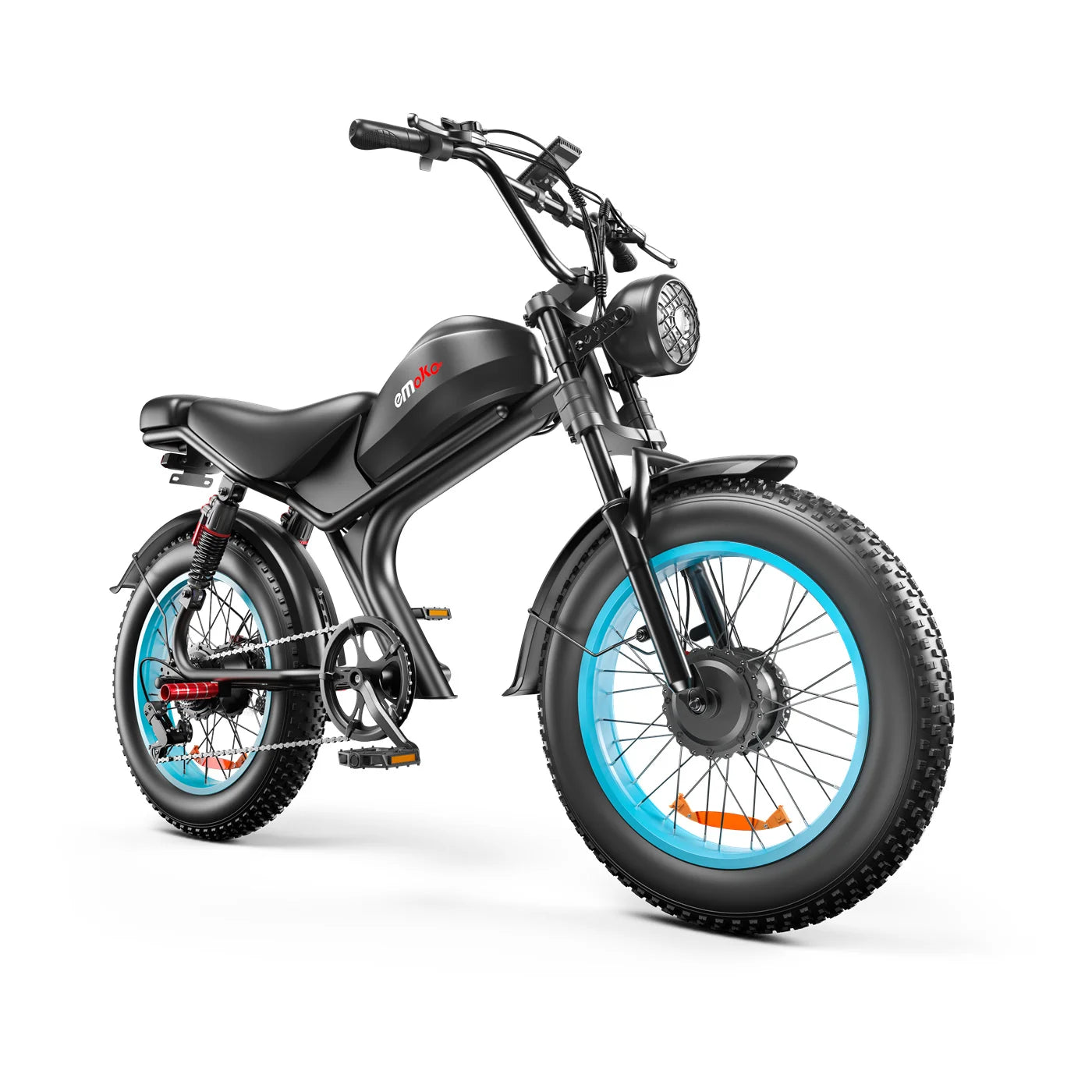 Emoko C93 Electric Bike 2000W (2x1000W) 48V 23Ah Battery 20" Fat Tire E-Mountain Bike