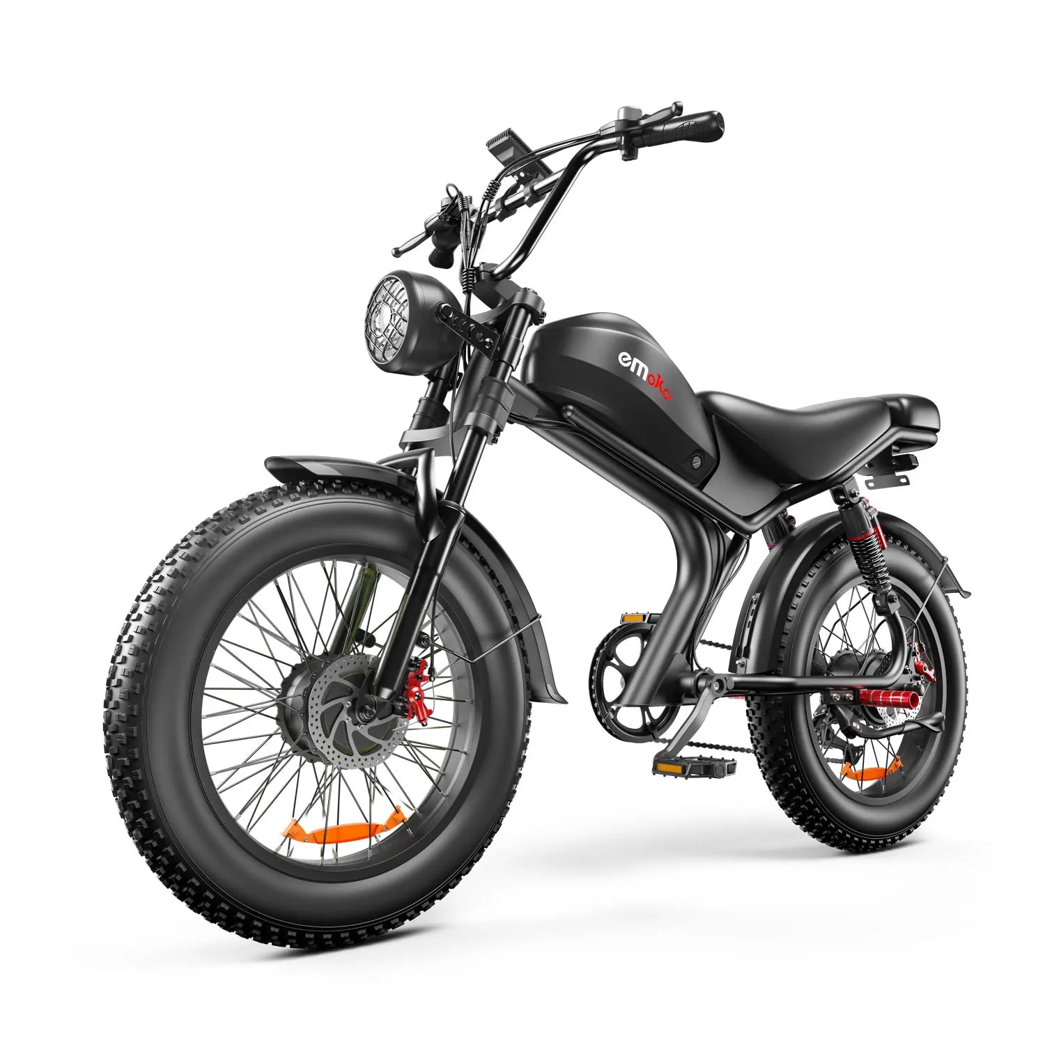 Emoko C93 Electric Bike 2000W (2x1000W) 48V 23Ah Battery 20" Fat Tire E-Mountain Bike