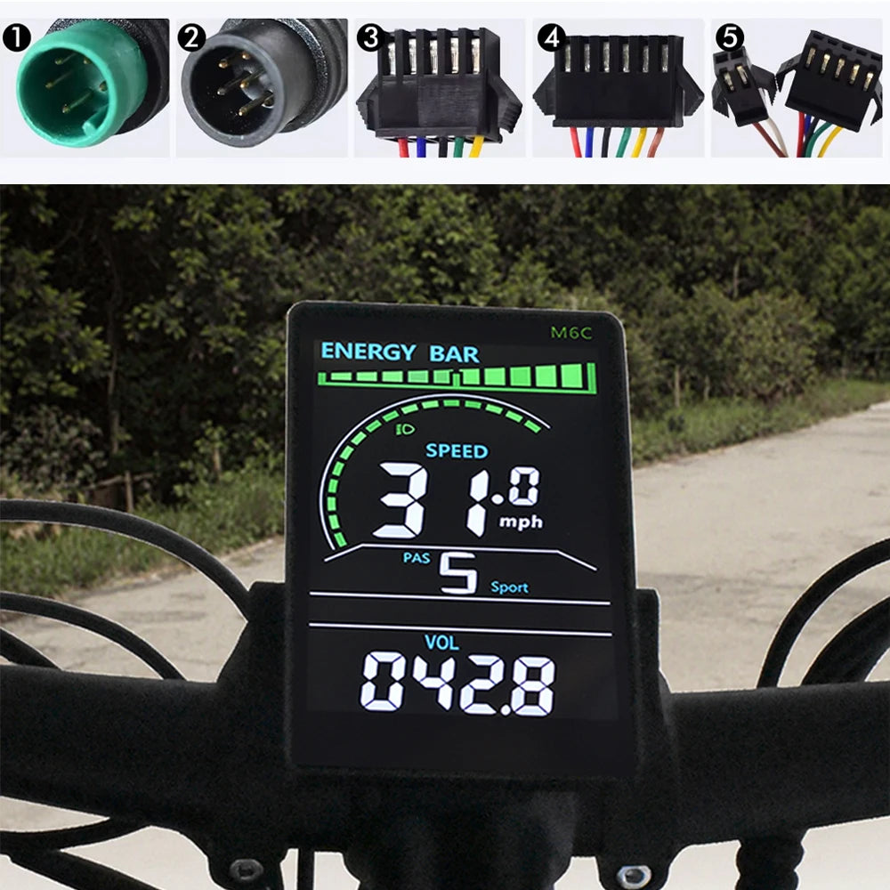 UART2 M6C Electric Bike Speedometer