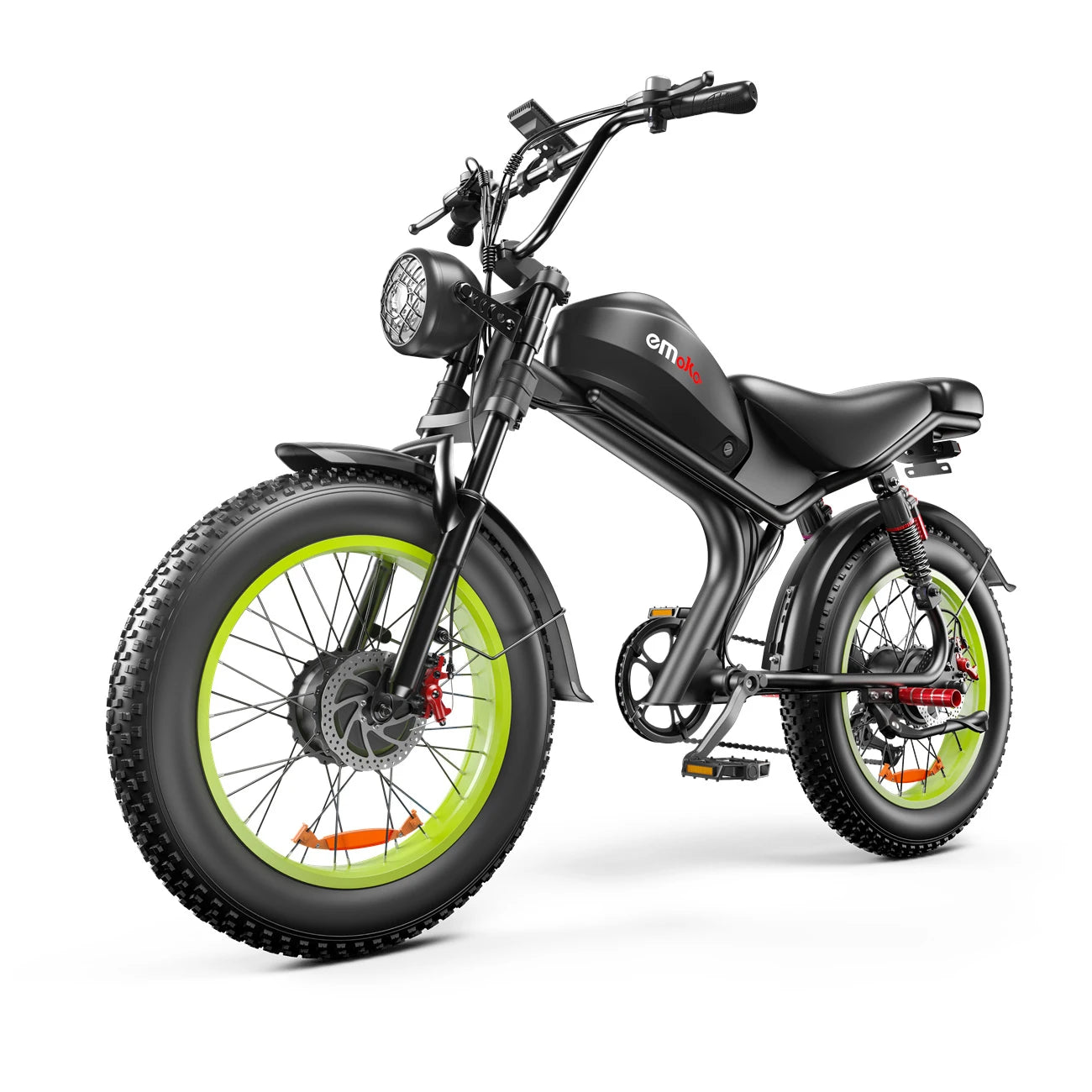 Emoko C93 Electric Bike 2000W (2x1000W) 48V 23Ah Battery 20" Fat Tire E-Mountain Bike