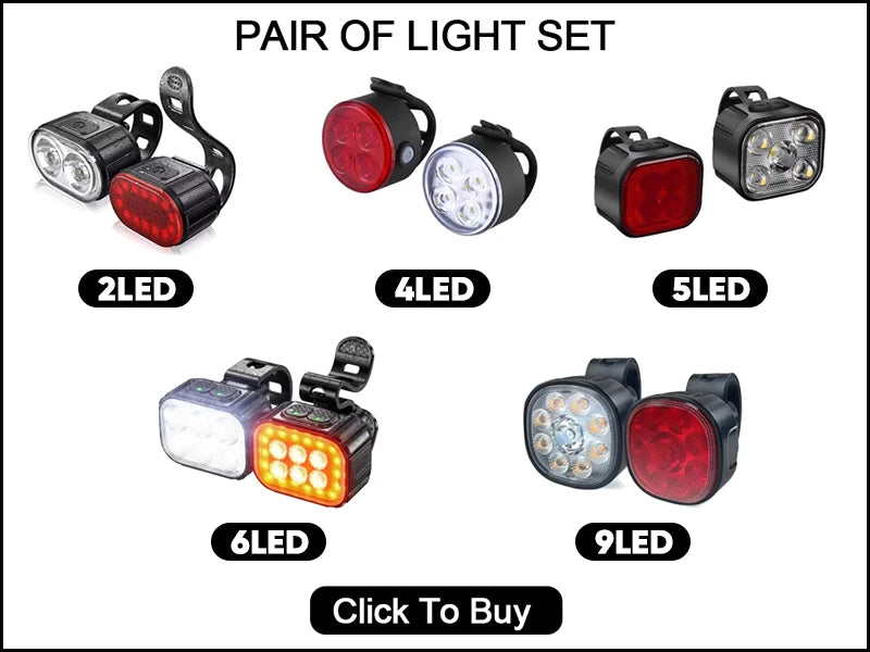 BUCKLOS Bike Light Set