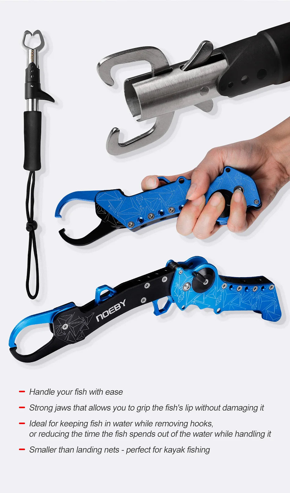 NOEBY Stainless Steel Fishing Pliers