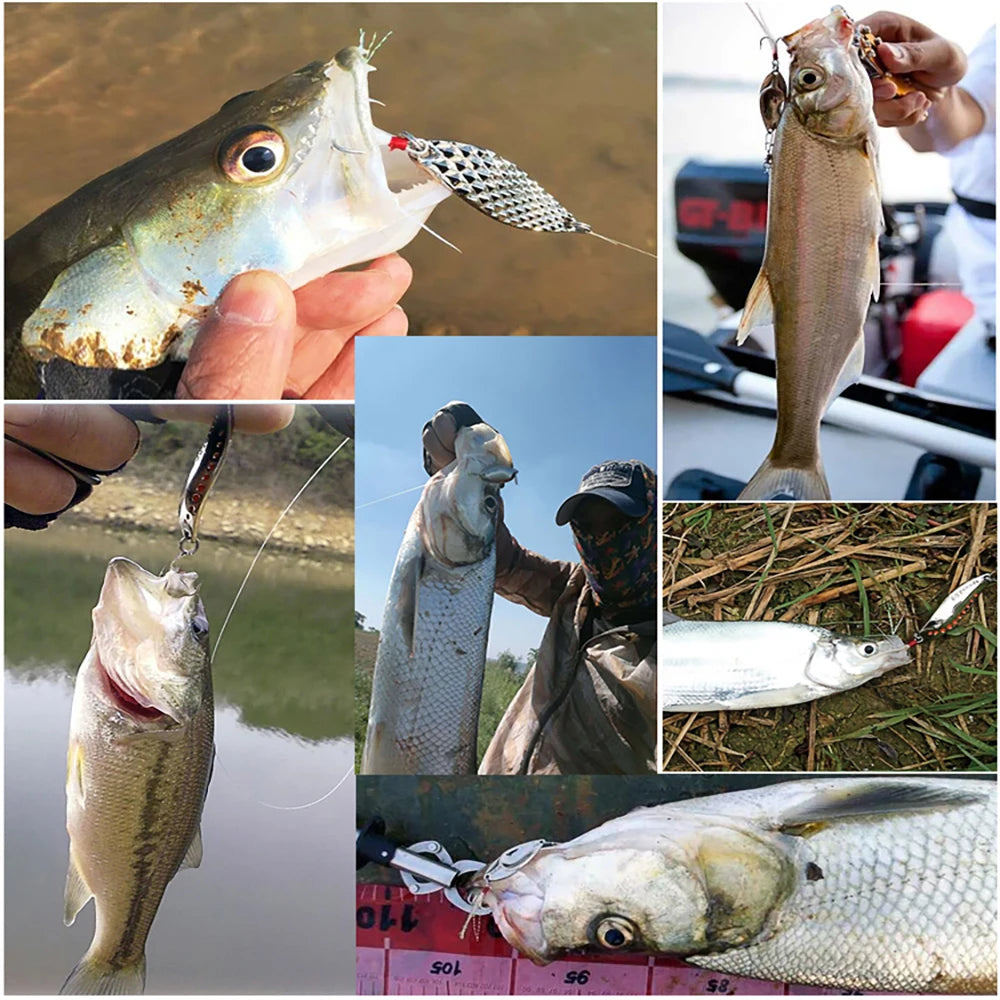 Fishing Lure Kit with Box | Soft & Hard Baits, Minnow, Crank, Metal Jig & Spoon Set for Bass & Pike