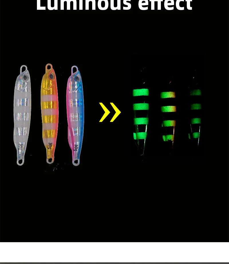 Metal Cast Jig Spoon Fishing Lure