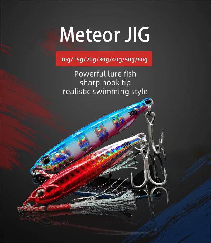 Metal Cast Jig Spoon Fishing Lure