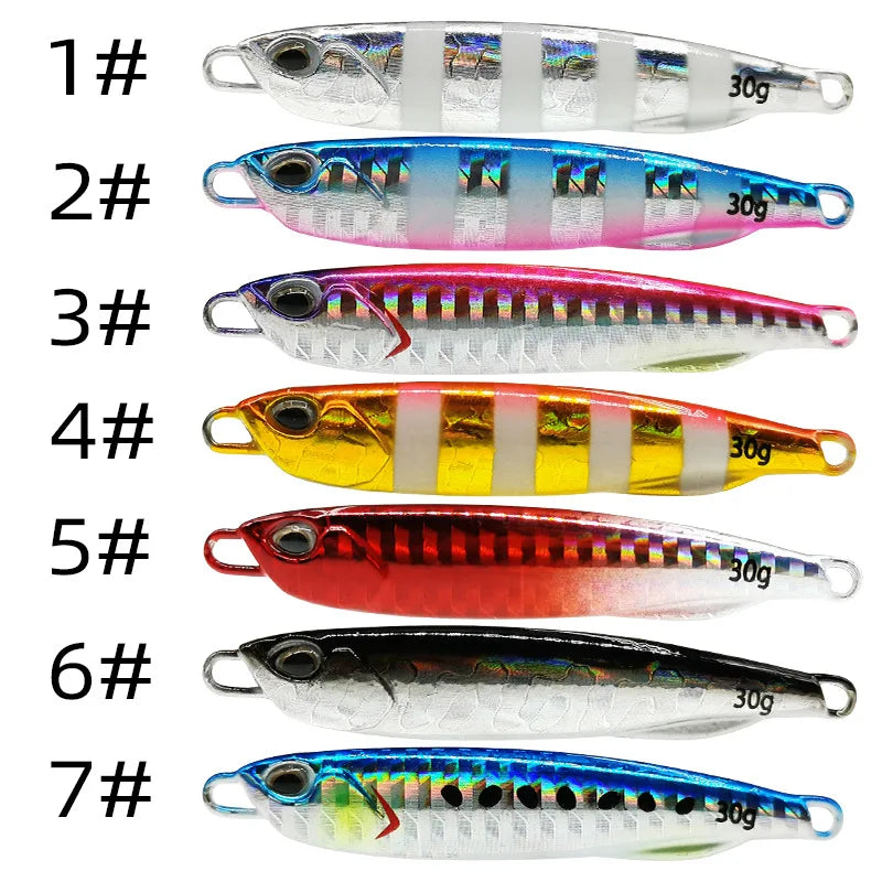 Metal Cast Jig Spoon Fishing Lure