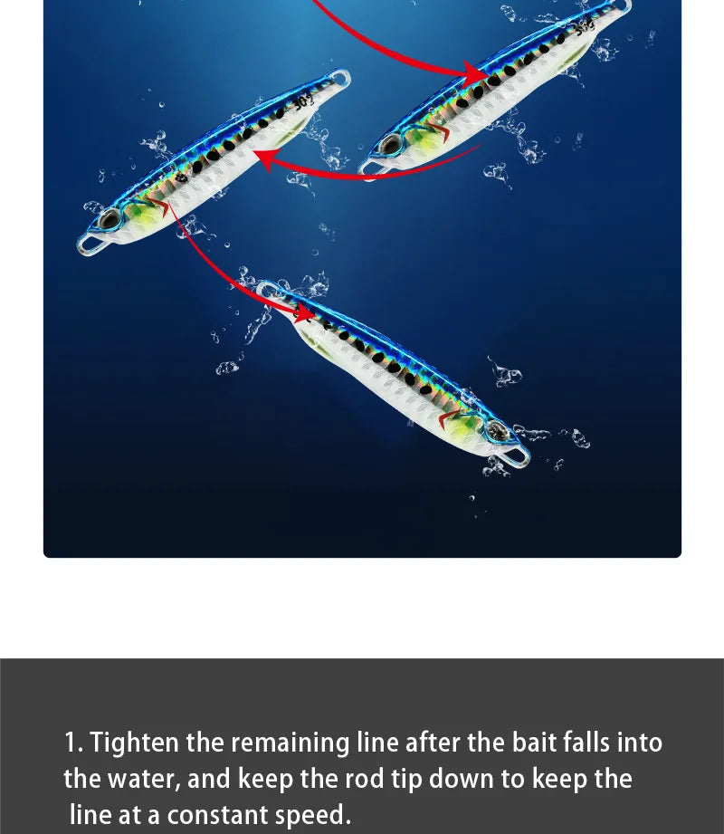 Metal Cast Jig Spoon Fishing Lure