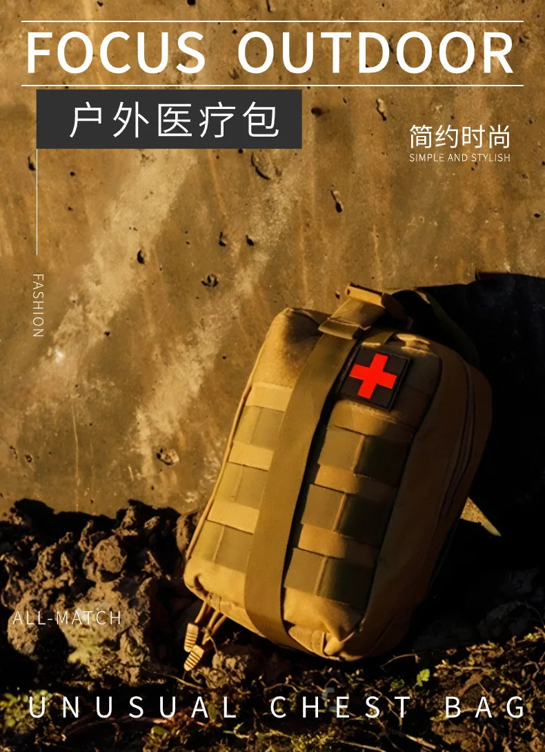 Hunting EDC  First Aid Pouch | Survival Waist Pack Emergency Medical Kit Bag