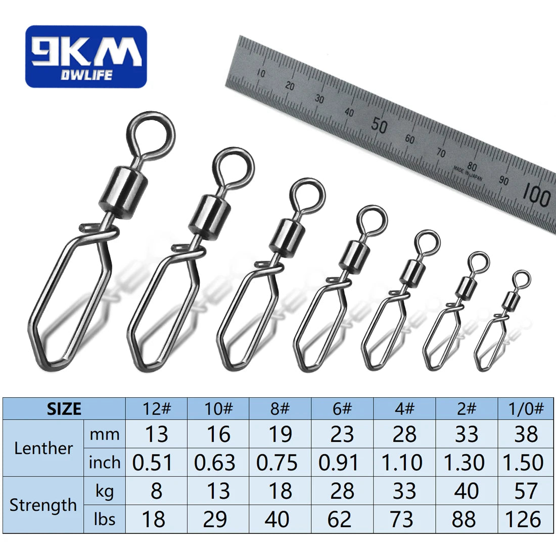 Fishing Swivels with Snap