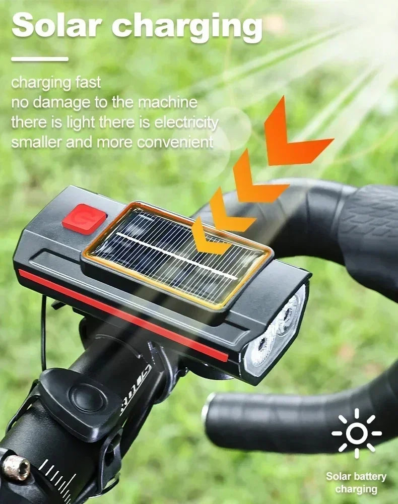 000mAh 2000LM Solar Powered Bike Light