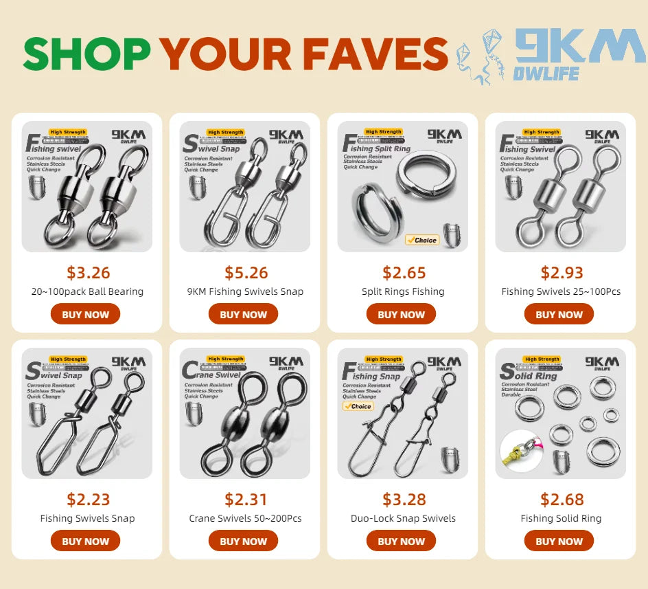 Fishing Swivels with Snap