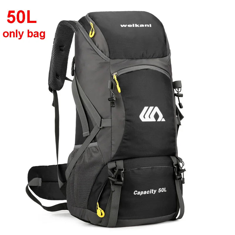 50L Travel Backpack | Waterproof Hiking Camping Rucksack for Men, Large Outdoor Climbing & Mountaineering Bag