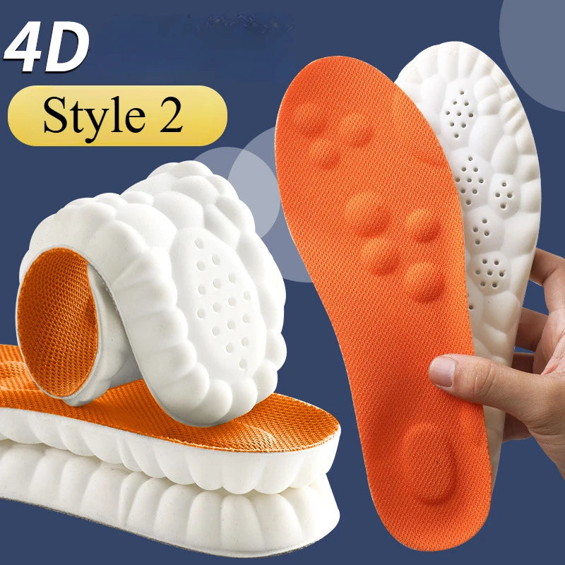 Graphene Latex Sport Insoles | Breathable Arch Support Orthotic Cushion Pads