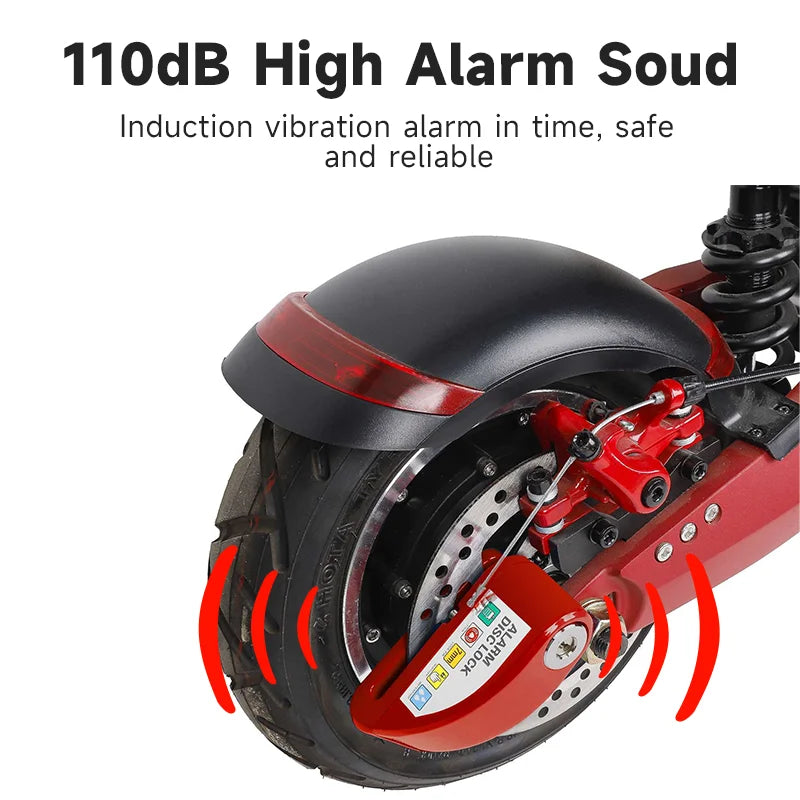 Waterproof Alarm Disc Lock – Metal Anti-Theft Brake Lock
