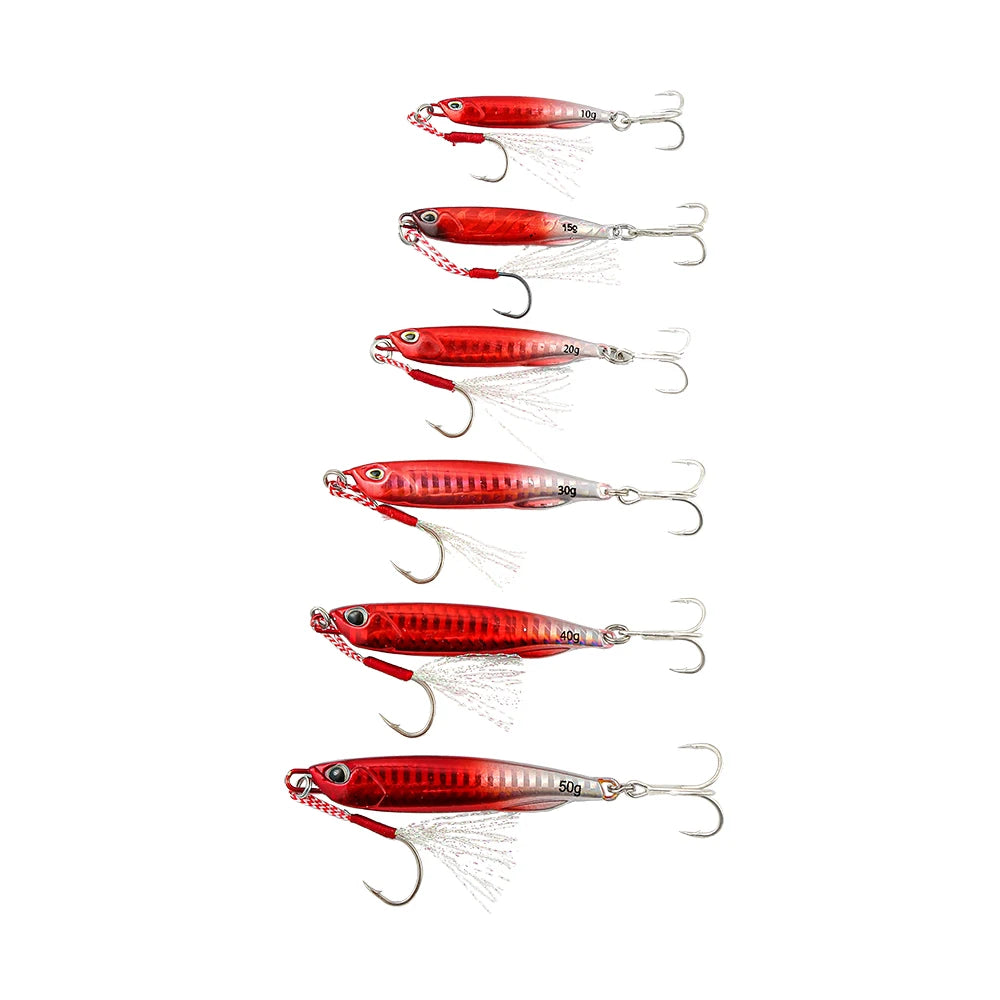 Metal Cast Jig Spoon Fishing Lure