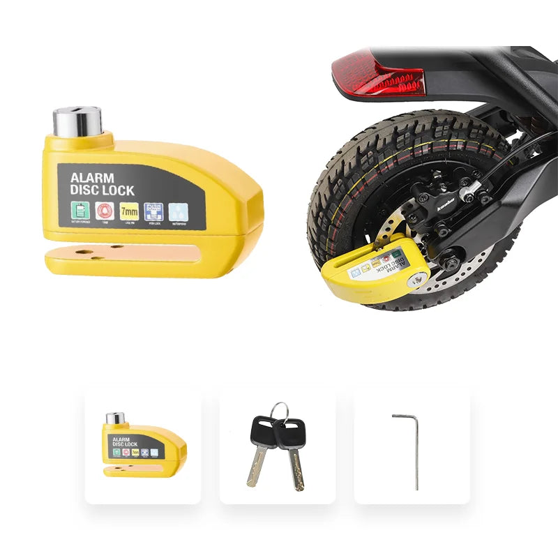 Waterproof Alarm Disc Lock – Metal Anti-Theft Brake Lock