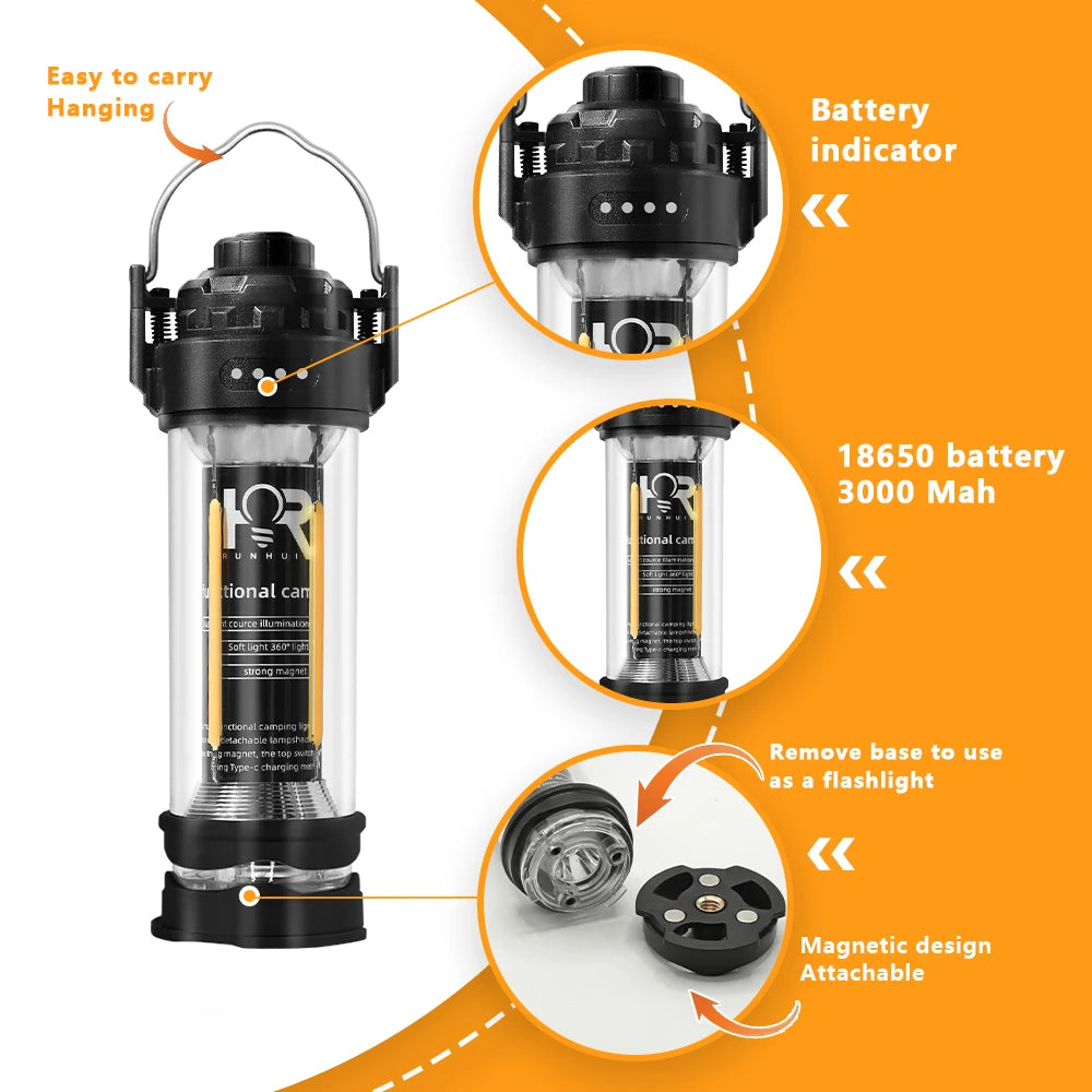 DOTWISE 3000mAh Retro Camping Lantern