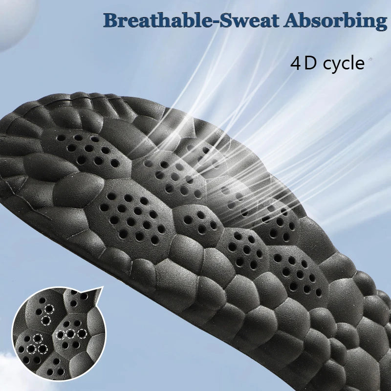 Graphene Latex Sport Insoles | Breathable Arch Support Orthotic Cushion Pads
