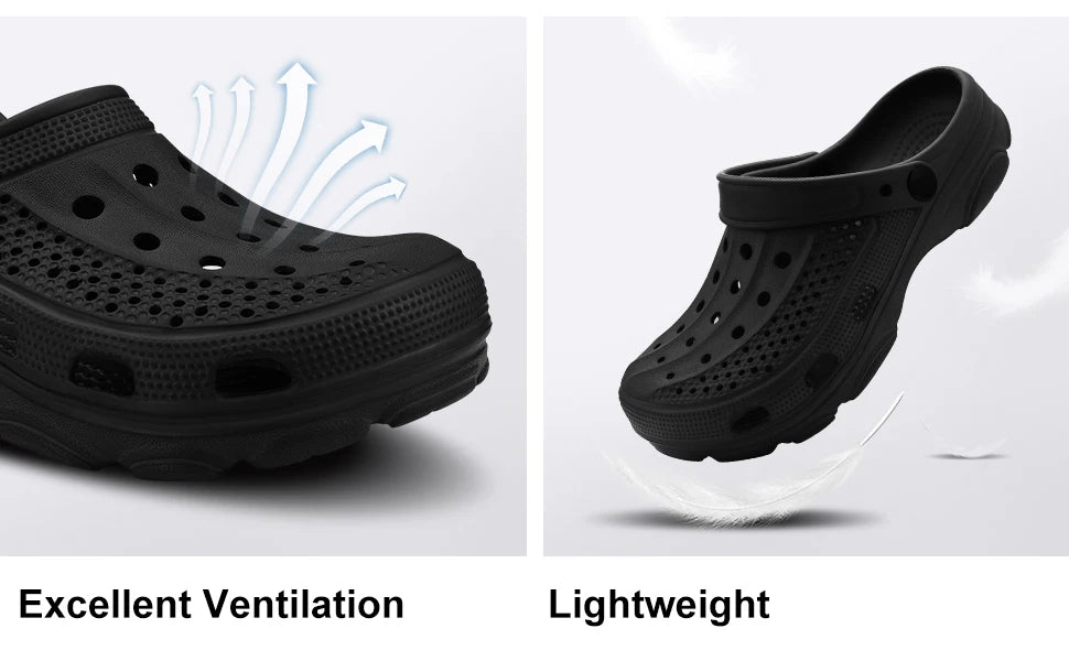 Pallene Men’s Clogs Sandals Non-Slip Breathable Casual Outdoor Beach Shoes