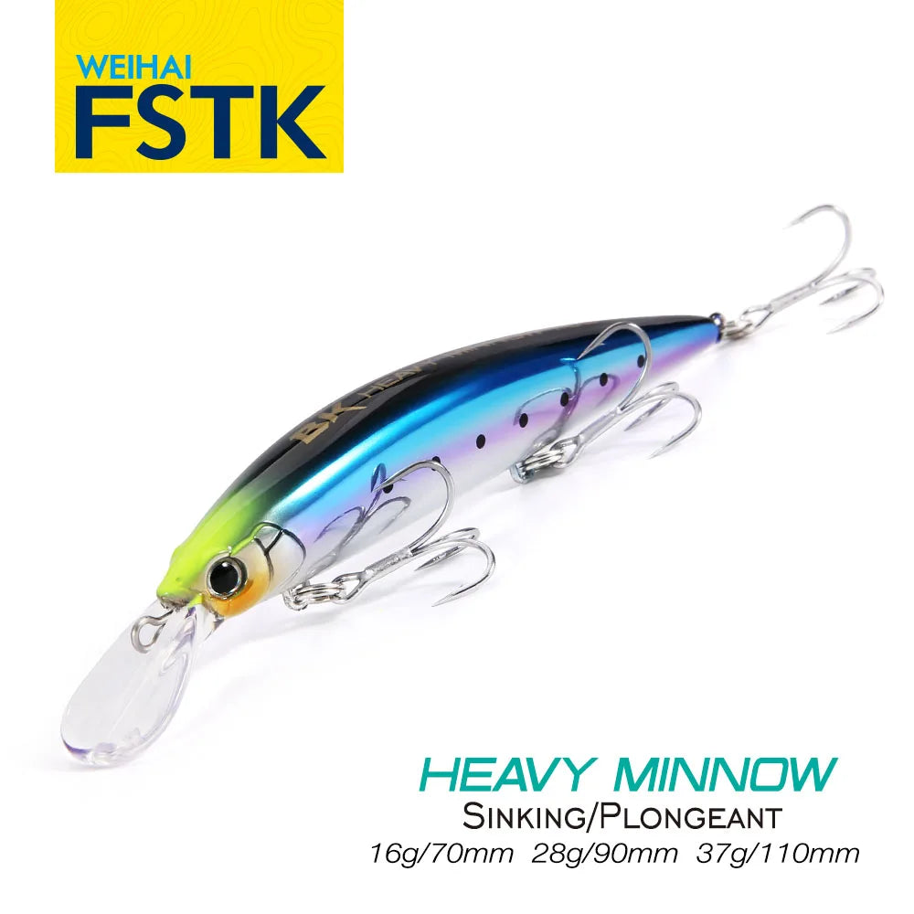 FSTK Heavy Sinking Minnow Fishing Lures