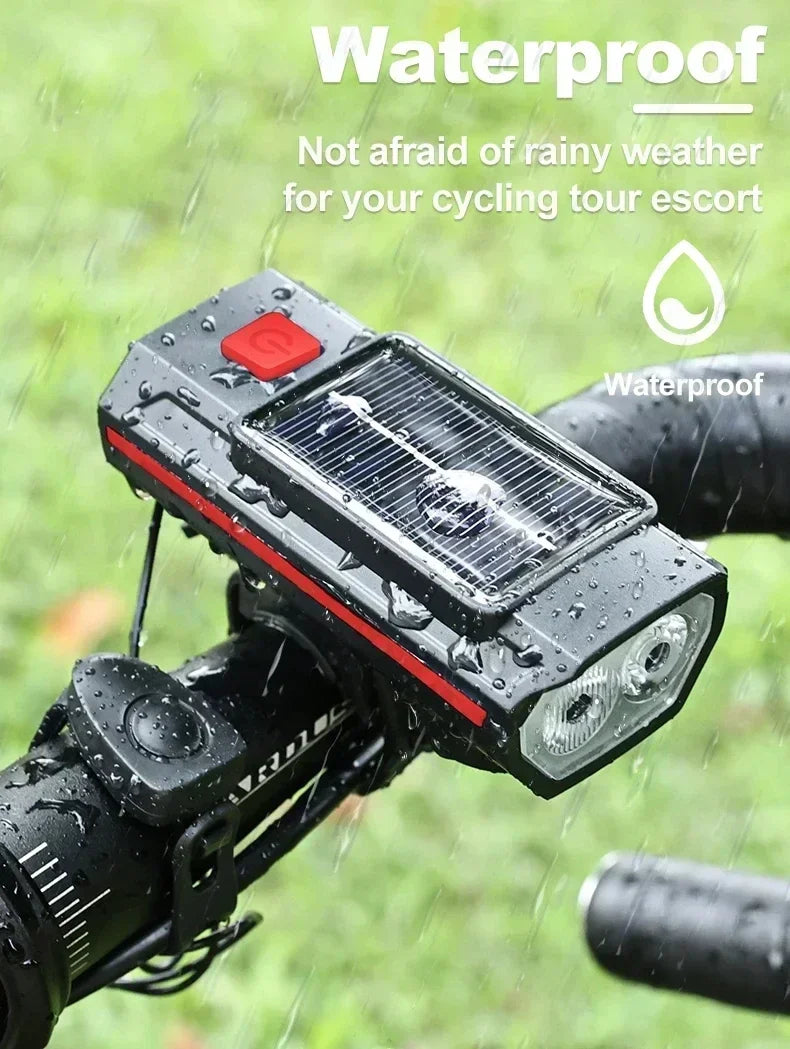 000mAh 2000LM Solar Powered Bike Light