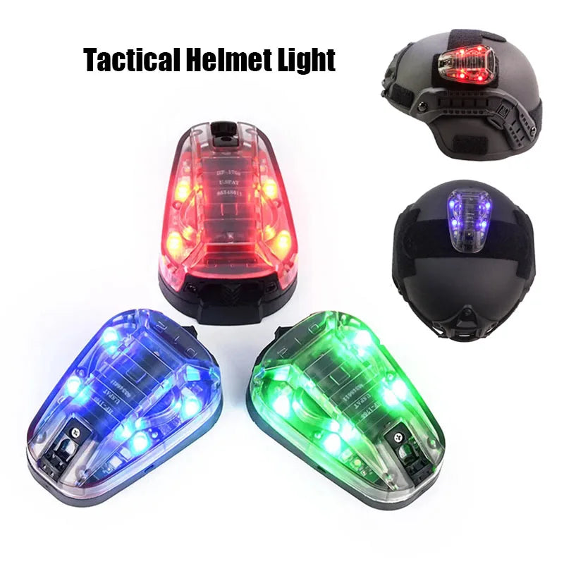 Tactical Helmet Signal Light | Waterproof Strobe Safety Lamp for Hiking, Hunting, Survival, and Outdoor Gear
