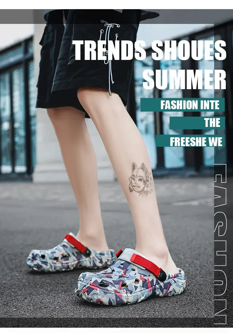Men’s Camo Clogs Sandals