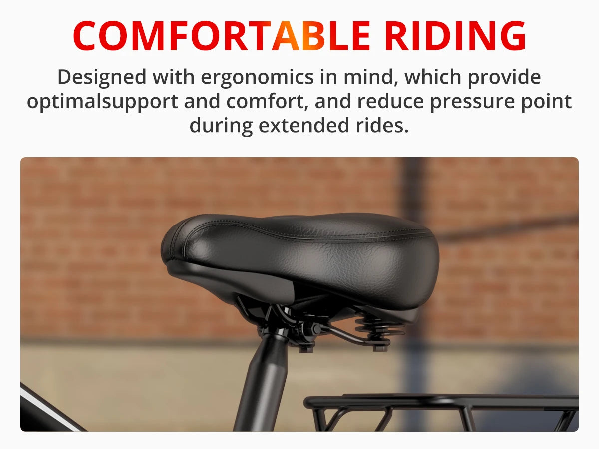 AMYET EB26 Electric Bike | 1500W Peak Motor, 48V 15Ah Battery, 26" Fat Tire Mountain E-Bike for Adults