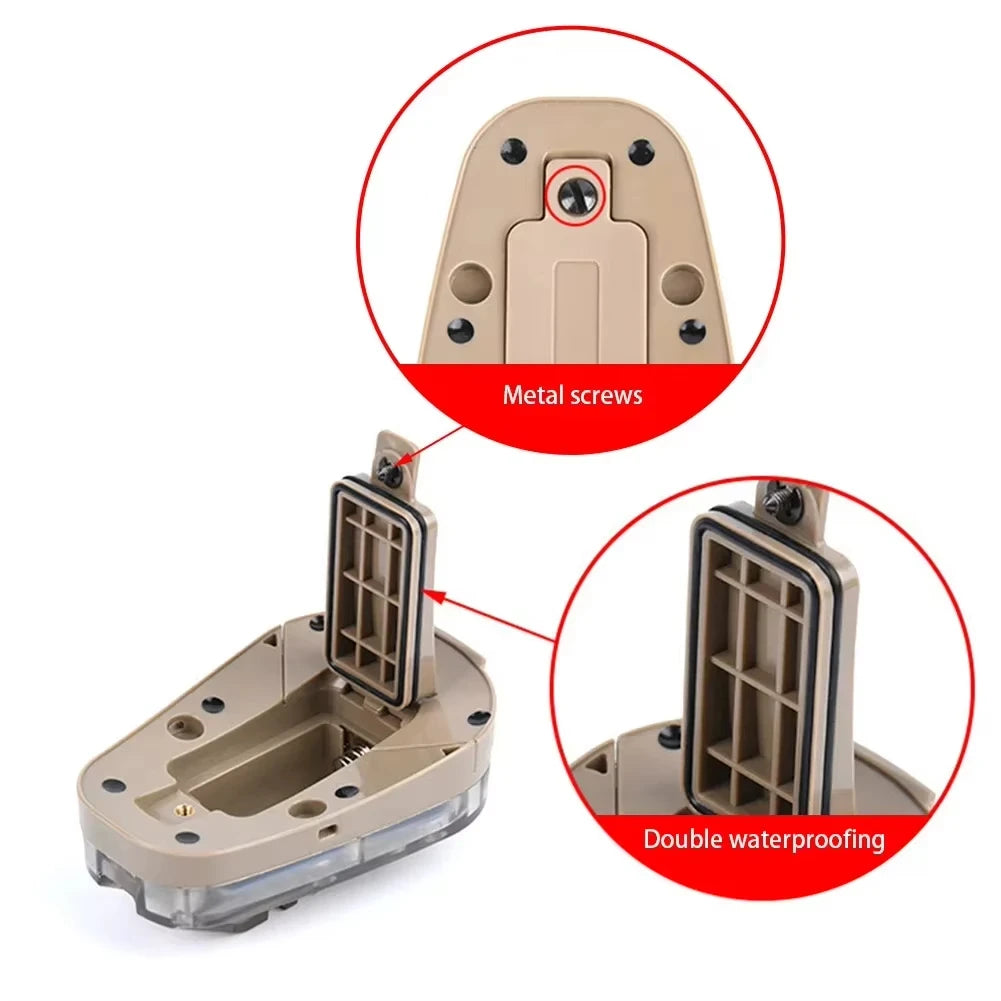 Tactical Helmet Signal Light | Waterproof Strobe Safety Lamp for Hiking, Hunting, Survival, and Outdoor Gear