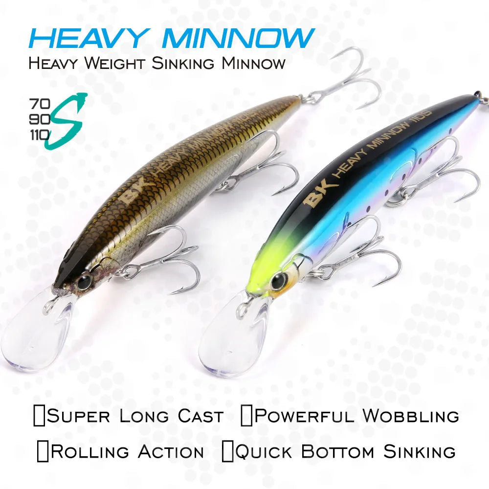 FSTK Heavy Sinking Minnow Fishing Lures