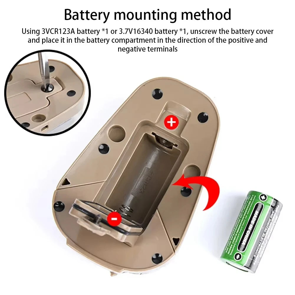 Tactical Helmet Signal Light | Waterproof Strobe Safety Lamp for Hiking, Hunting, Survival, and Outdoor Gear