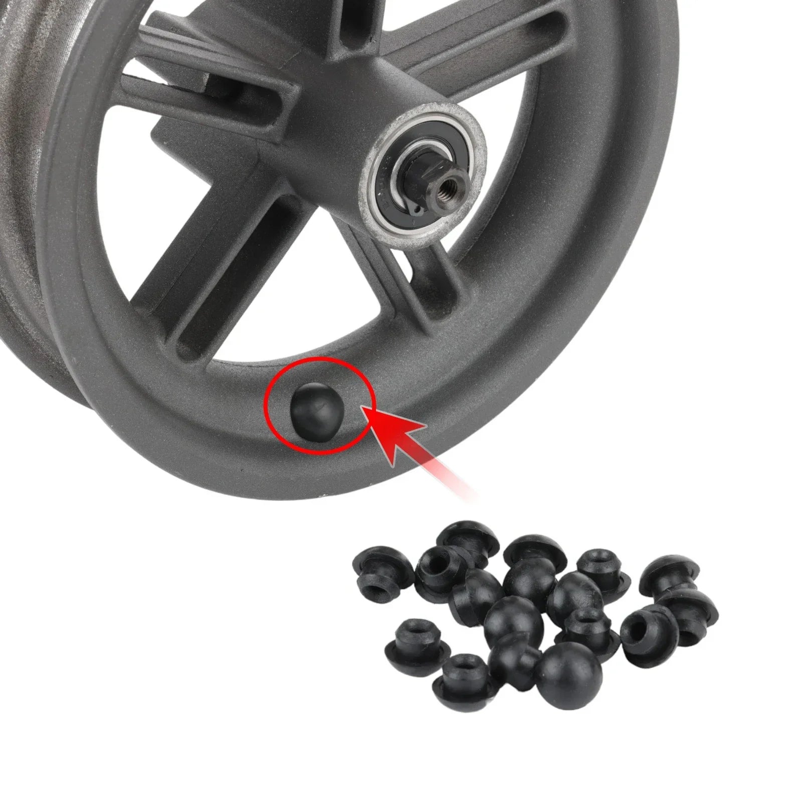 Rubber Wheel Hub Cap Plug