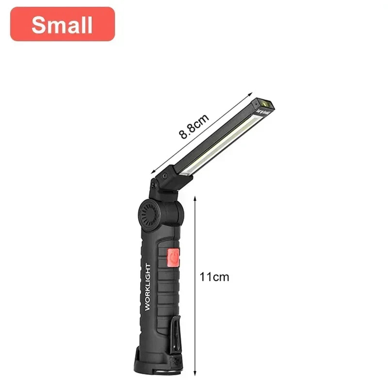 Rechargeable Work Light with Magnetic Base & Hook