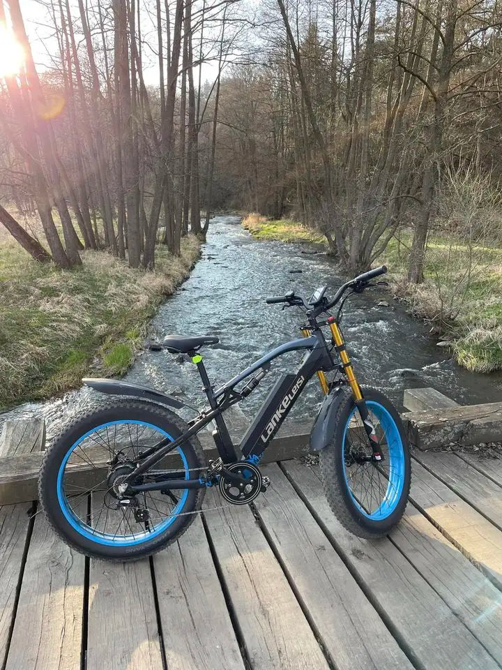 LANKELEISI RV700 Electric Bike 1000W 48V 16Ah Hybrid Cruiser Mountain City E-Bike