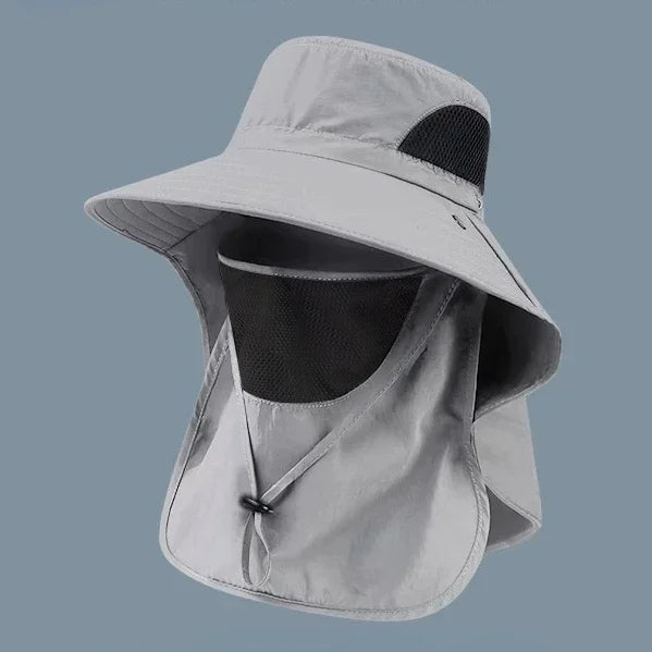 Summer UV Protection Sun Hat with Neck Flap | Outdoor Fishing, Hiking & Camping Bucket Cap