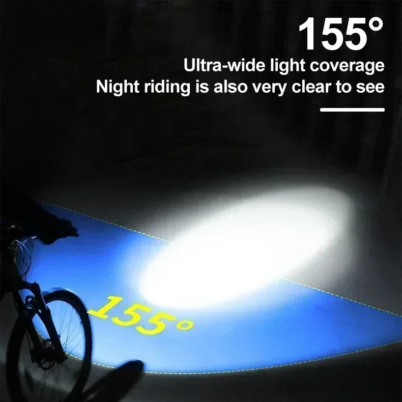 000mAh 2000LM Solar Powered Bike Light