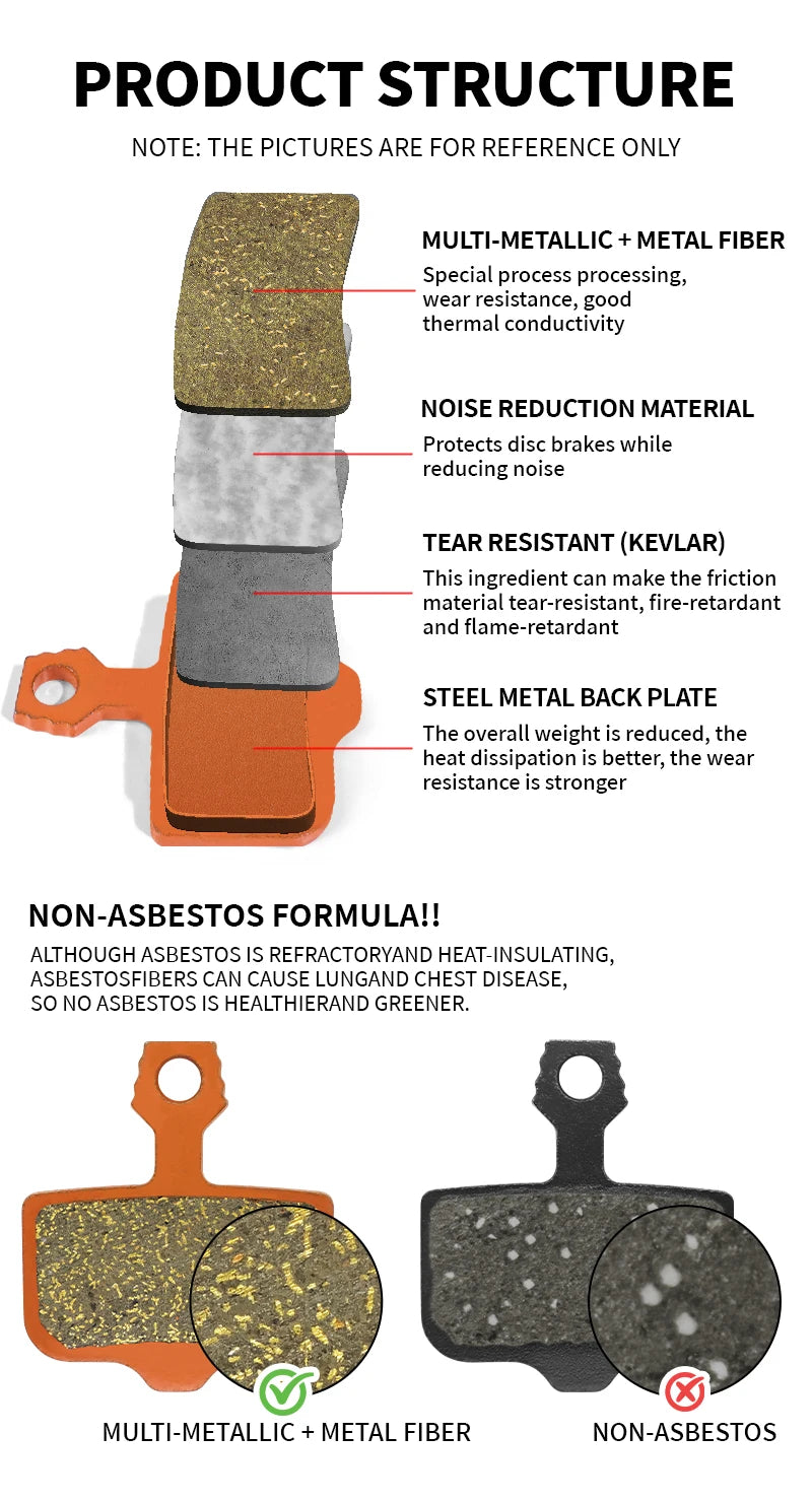 BUCKLOS Metallic Disc Brake Pads