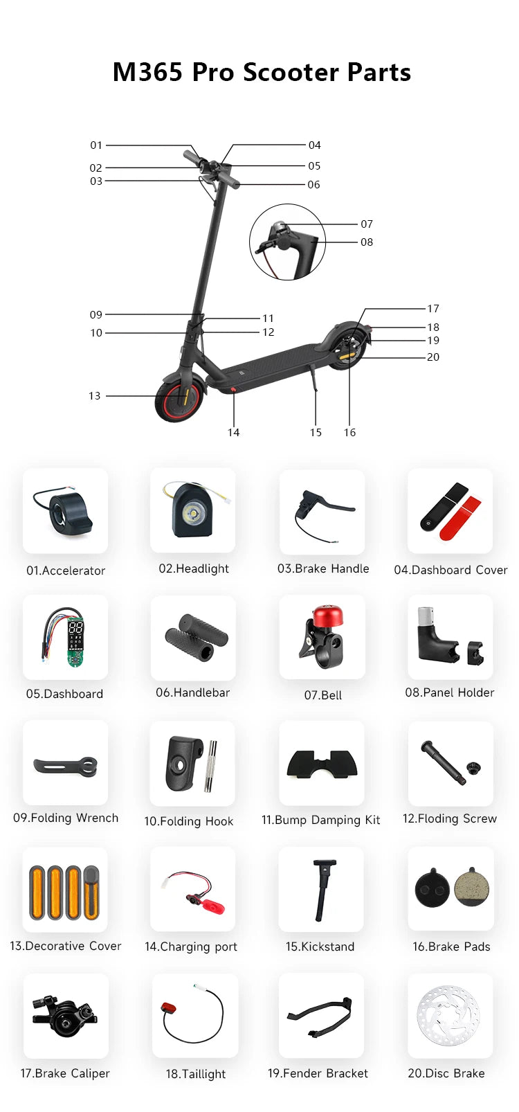 Spare Repair Accessories