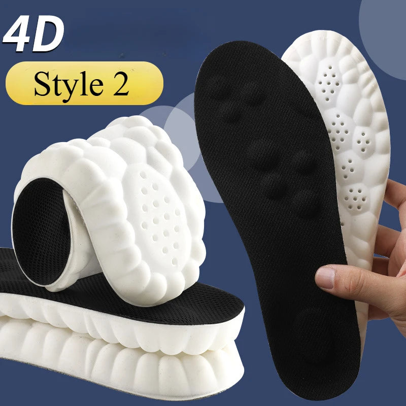 Graphene Latex Sport Insoles | Breathable Arch Support Orthotic Cushion Pads