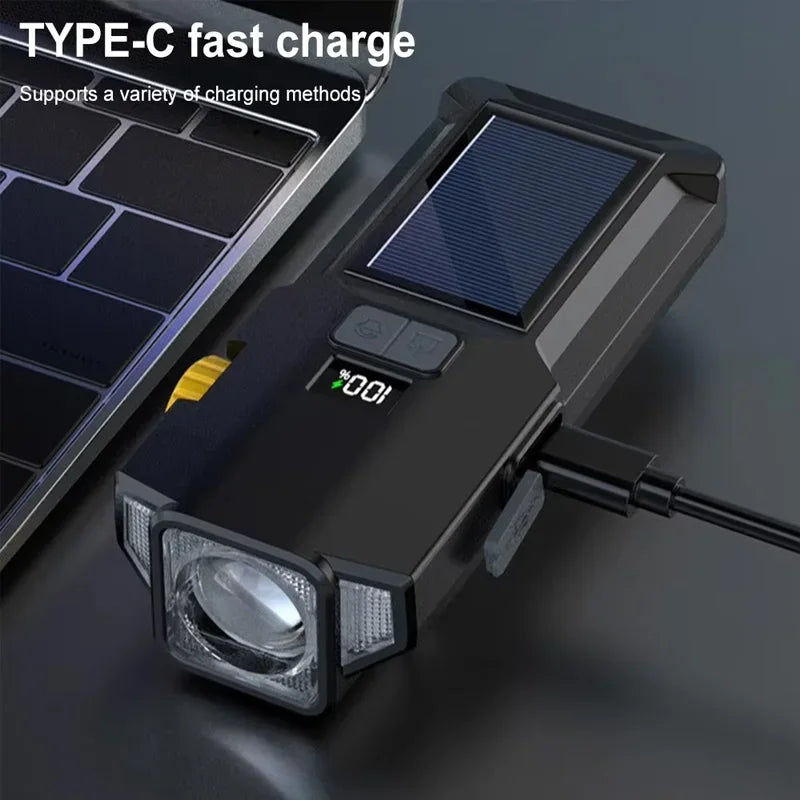 000mAh 2000LM Solar Powered Bike Light