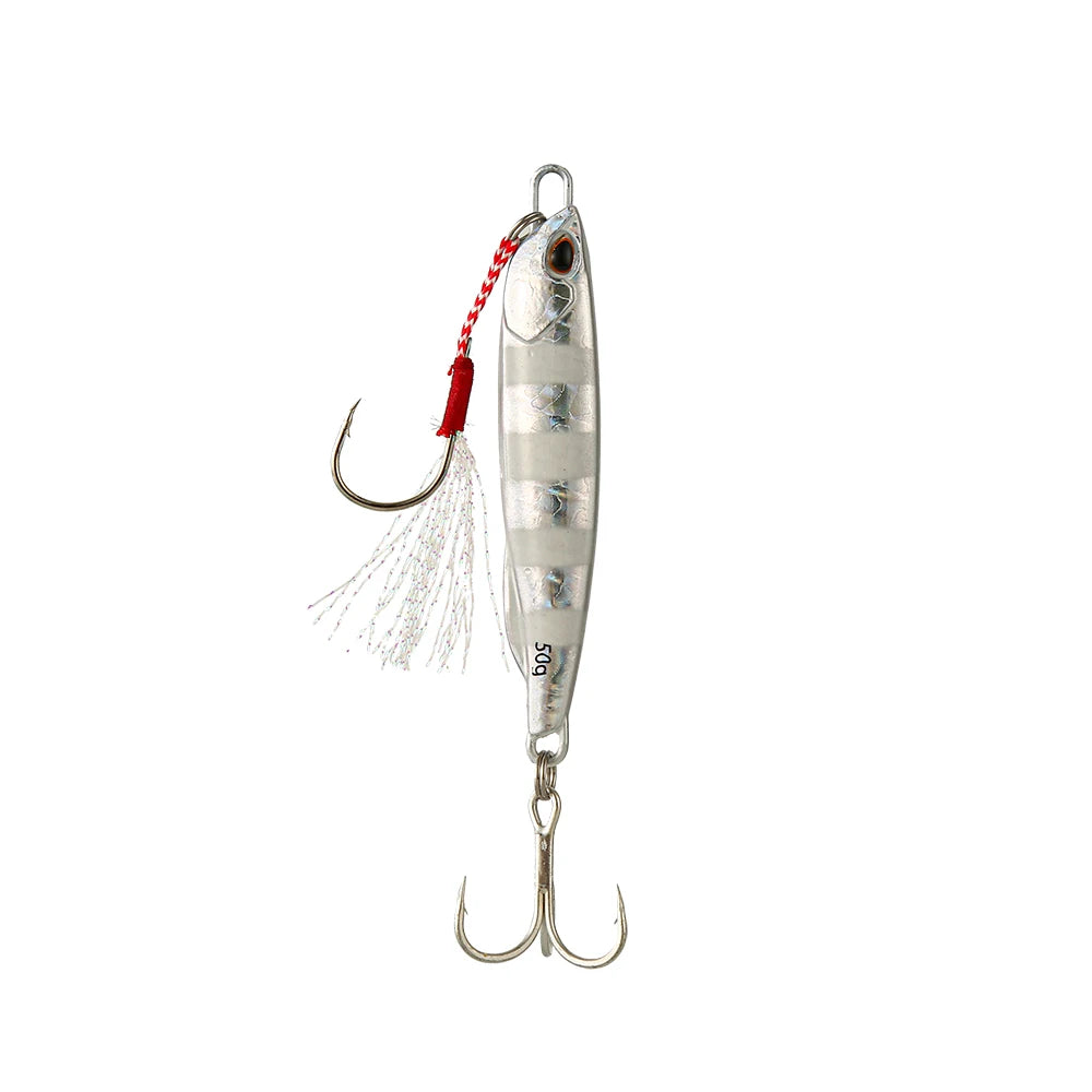 Metal Cast Jig Spoon Fishing Lure