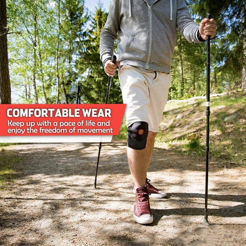 Adjustable Orthopedic Knee Support Brace with Open Patella