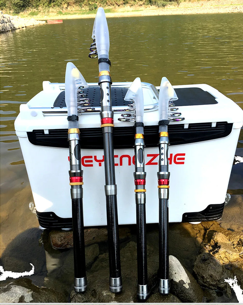 Carbon Fiber Telescopic Fishing Rod & Spinning Reel Combo