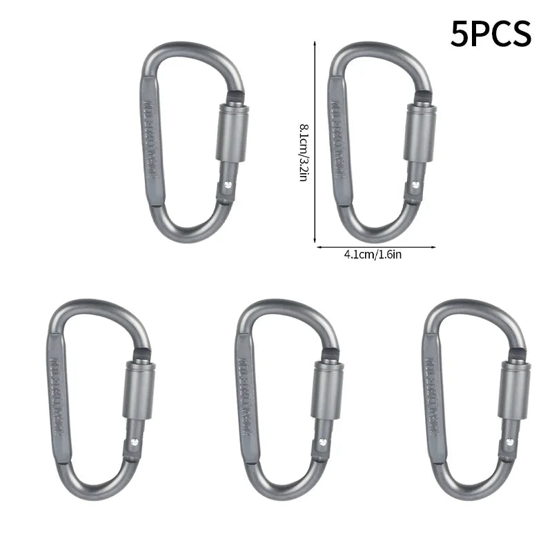 5pcs Tactical Carabiner Set