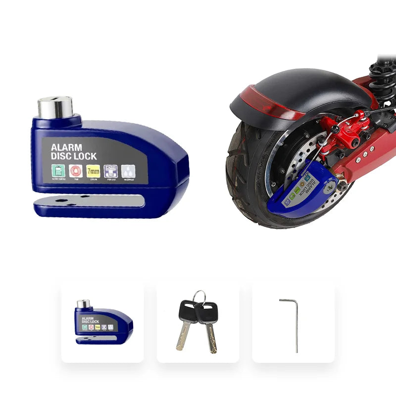 Waterproof Alarm Disc Lock – Metal Anti-Theft Brake Lock