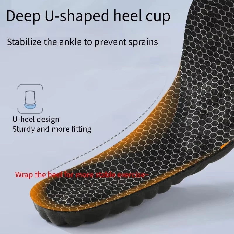 Graphene Latex Sport Insoles | Breathable Arch Support Orthotic Cushion Pads