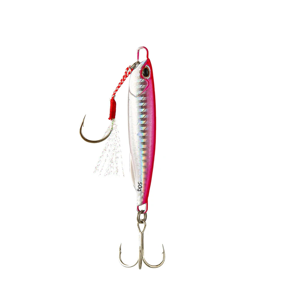 Metal Cast Jig Spoon Fishing Lure