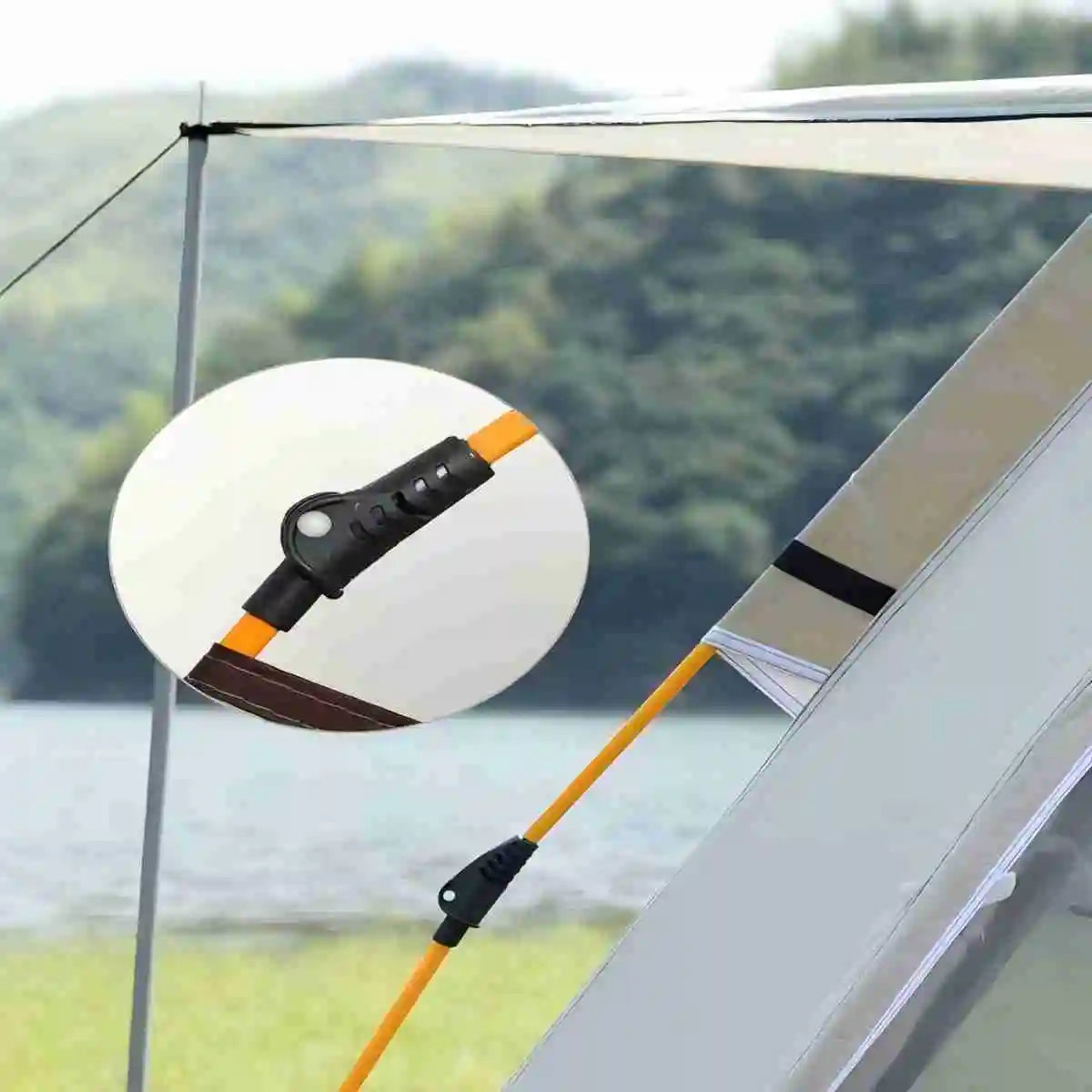 Automatic Quick-Opening Camping Tent with 2 Doors and 2 Windows Outdoor Travel Shelter