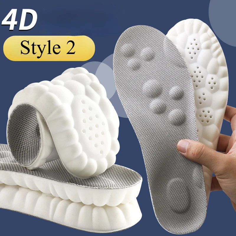 Graphene Latex Sport Insoles | Breathable Arch Support Orthotic Cushion Pads